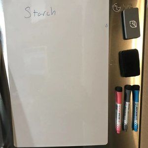 magnetic whiteboard on fridge 2 pc pack